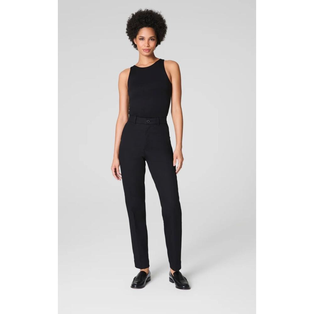 Spanx Supersmooth Stretch Twill Slim Straight Pant Size S Black DRM - Picture 1 of 10